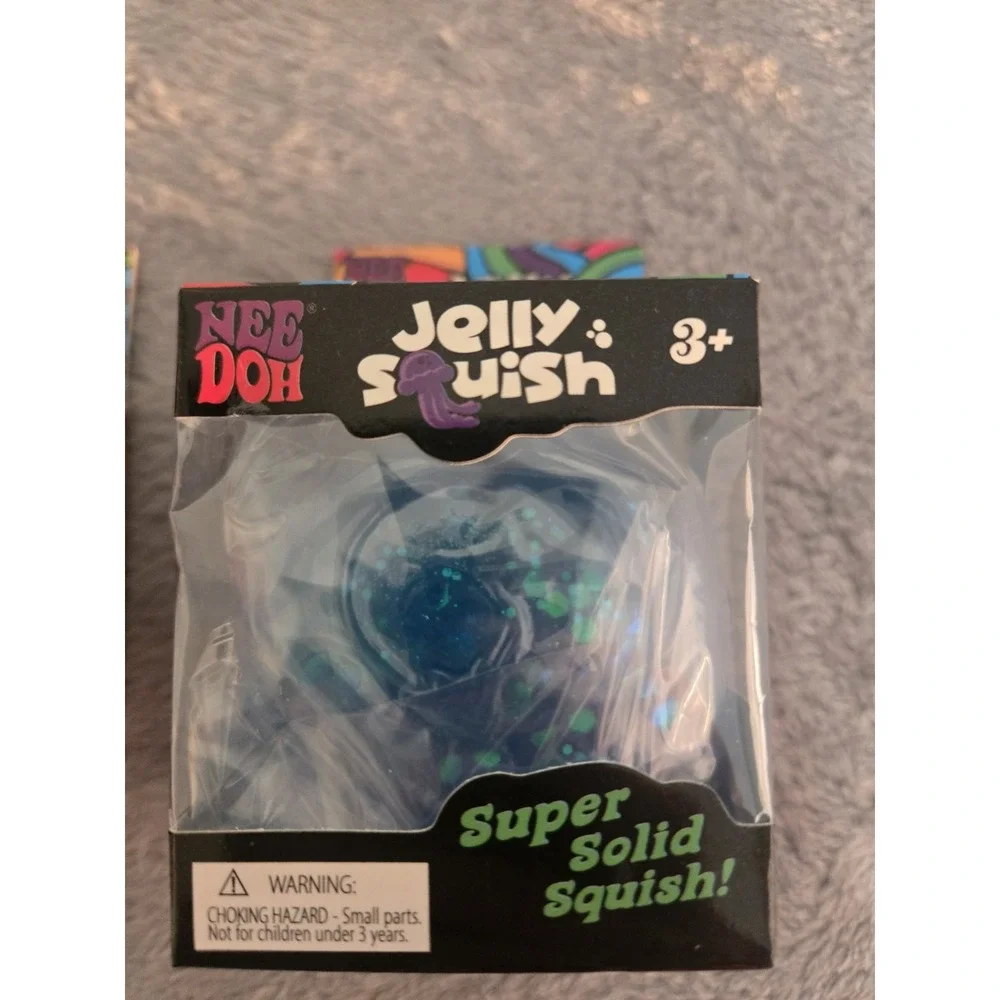 NeeDoh Jelly Squish Jellyfish (DUPE) Fidget Sensory Stress  Squishy Lot Of 3